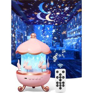 Night Light for Kids Room Decor 15 Films+10 Soothing Sound Machine Baby